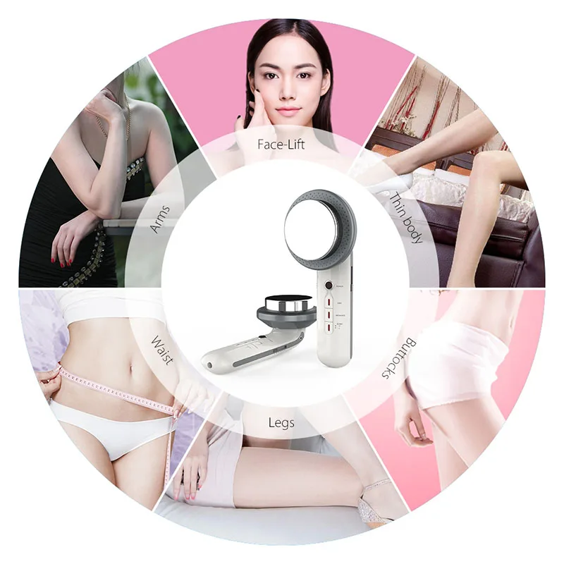 Ultrasonic 3 In 1 Massage Galvanic EMS Photon SPA Body Cellulite Skin Care Infrared Fat Removal Therapy Beauty Slimming Device
