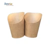 Kraft paper scoop french fry cup for french frie chips snakes