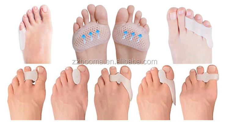 Gel silicone toe separator