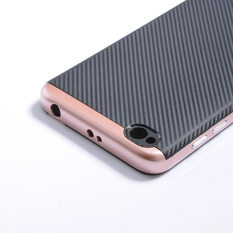 2017 New Arrival hybrid Carbon Fiber Case Cover for Redmi note 4X TPU+PC case for Redmi note 4X