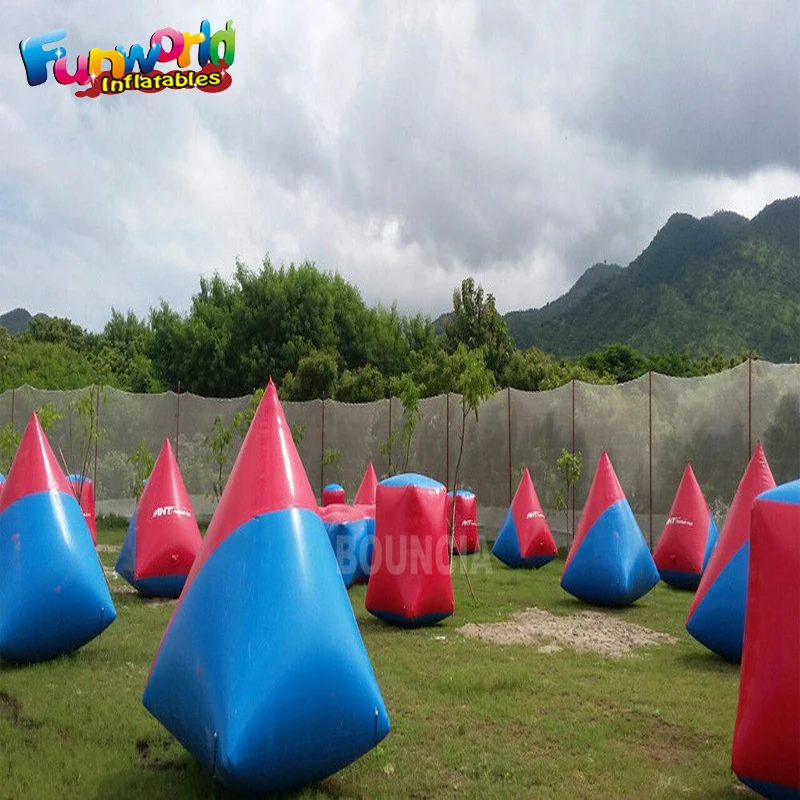 Commercial Grade Funny Shooting Games Infalbles Field Blow Up Paintball