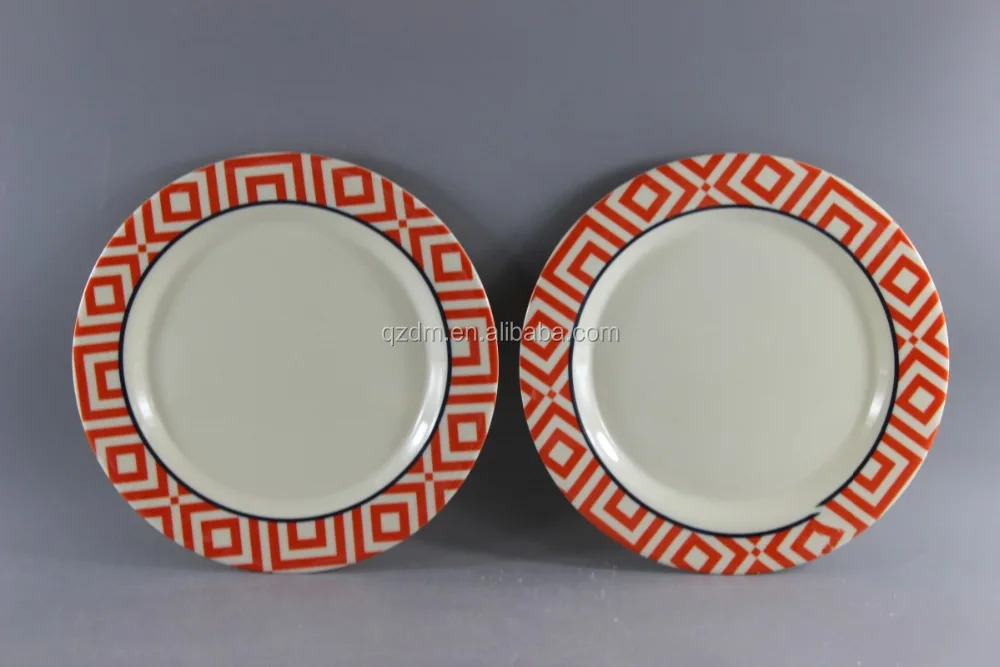 Round Shape Melamine Plates And Dishes 9 Inch
