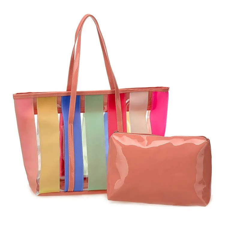 rainbow beach bag