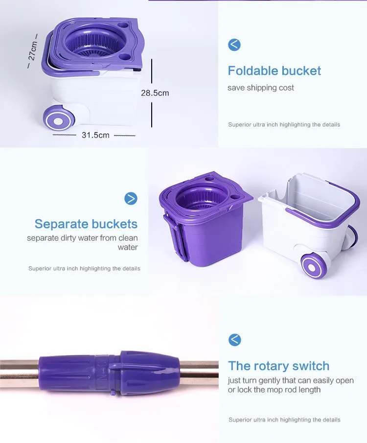 Online 360 Double Bucket Spin Cleaning Mop Replacement Parts Buy Mop