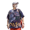 1 pcs start to custom logo men streetwear tee new fashion design college student