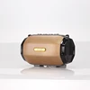 2019 fashion trend metal shield cover 3D stereo bluetooth speaker with surround sound suitable for using climbing mountain