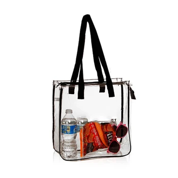 clear vinyl tote bags with handles