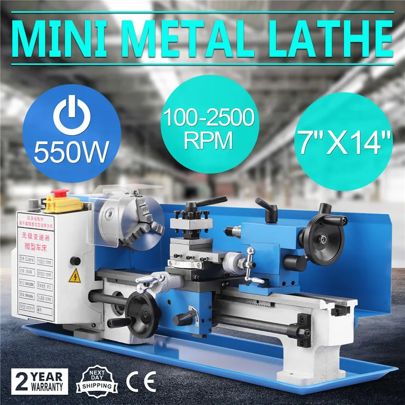 Mophorn 7 X 12 Inch Precision Mini Lathe 2500 Rpm 600w Mini Metal Lathe