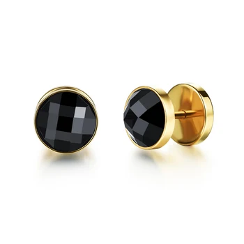 Gb0616319a Designer Mens Earrings Black Diamond Hoop Studs For Gb0616319a Designer Mens Earrings Black Diamond Hoop Studs For