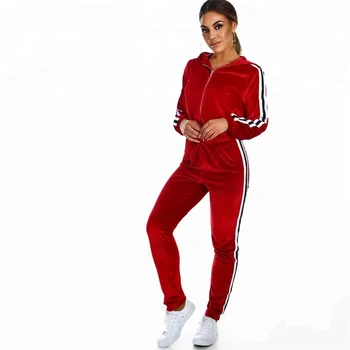 red velour suit