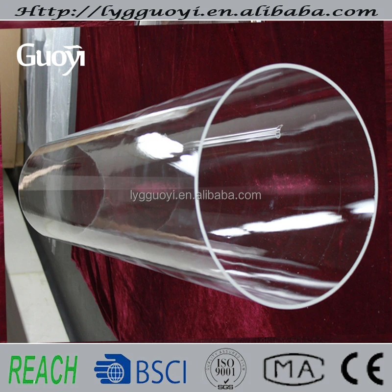 High Temperature Resistant Large Clear Quartz Glass Cylinder Tube Buy