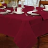 100% polyester jacquard check design tablelinen white/taupe/wine/beige 60*84inch tablecloth
