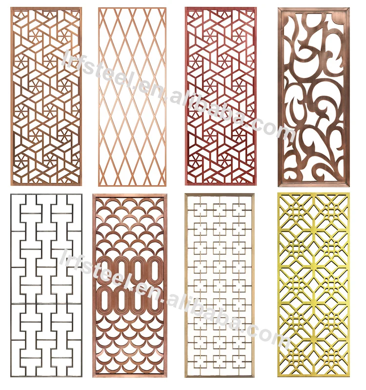 Factory price laser cut decorative stainless steel metal screens wall panels