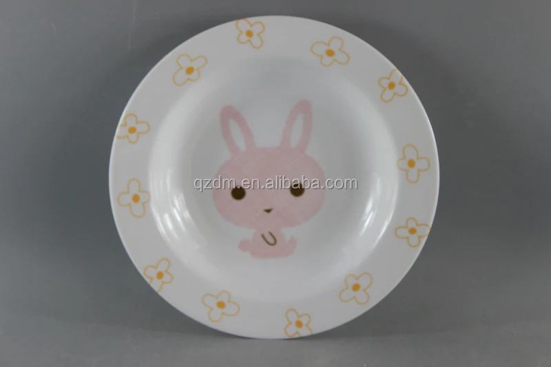 9inch Melamine Suop Plate Plastic Deep Serving Dishes for kids