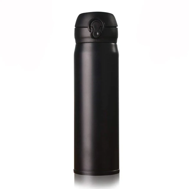 500ml Black Matt Stainless Steel Vacuum Insulated Cup & Travel Mugs For ...