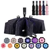 2019 newest automatic windproof compact inverted umbrella with starry sky printing
