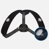 back belt Unisex adjustable rounded shoulders brace support device black color
