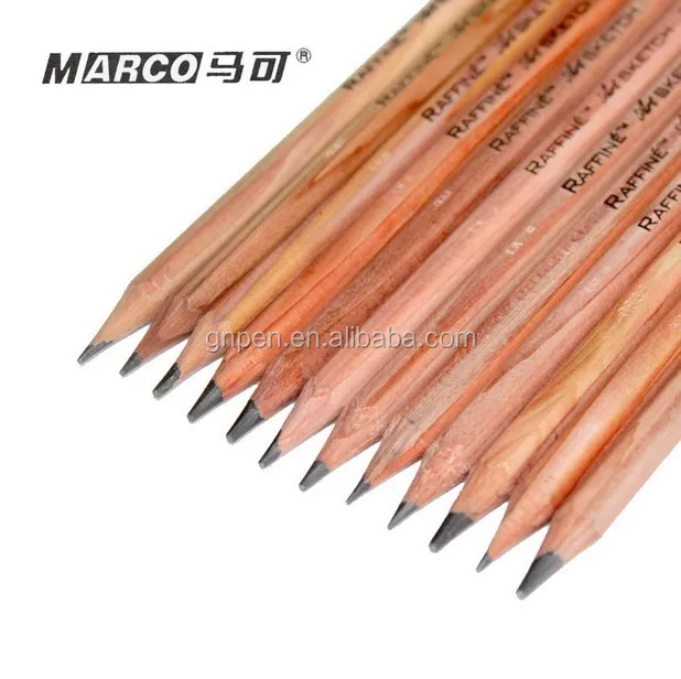 13 Lead Sizes Marco 7001 Wooden Standard Sketch Pencil,Ecofriendly