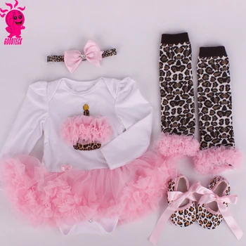 2017 infant 3pcs clothes sets christmas tutu rompers baby girl christmas tutu sets