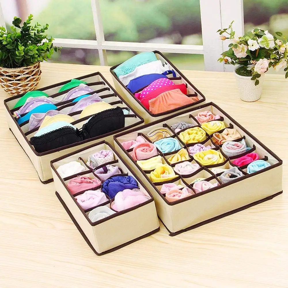 Kaxima Underwear storage box, socks storage box, cloth, bra storage box, storage box, 4 sets