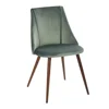 Upholstered Armchairs Dining Chairs with Powder Coating Legs