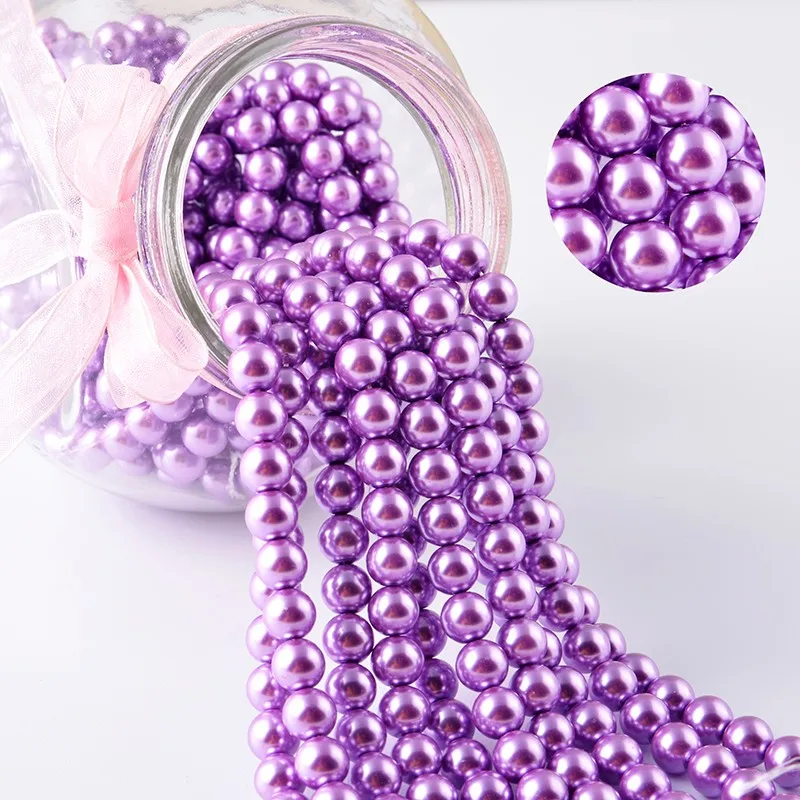 Free Shipping Wholesale High Quality Glass Pearl,Mixed Color Glass