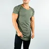2017 High Quality Scoop Men's Plain O Neck Short Sleeve T shirt Summer Plain Embroidery Gym Wear Wholesale