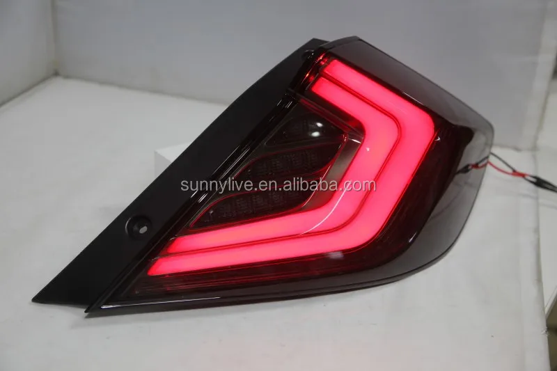 For HONDA Civic 10 gernareation LED Tail Light Year Smoke Black