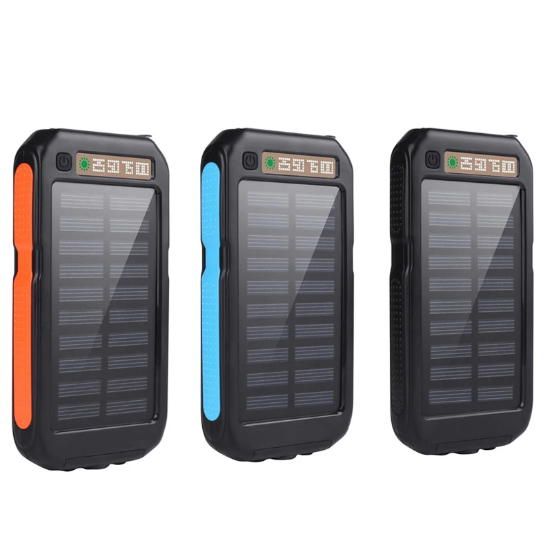 2019 Amazon Highlight 20000mah Solar Energy Power Bank For Smart Phone