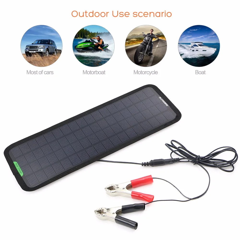Original Allpowers Solar Car Chargers Car Battery Maintainer For Car