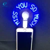 Personalized air cooling fan usb mini led message mobile phone fan