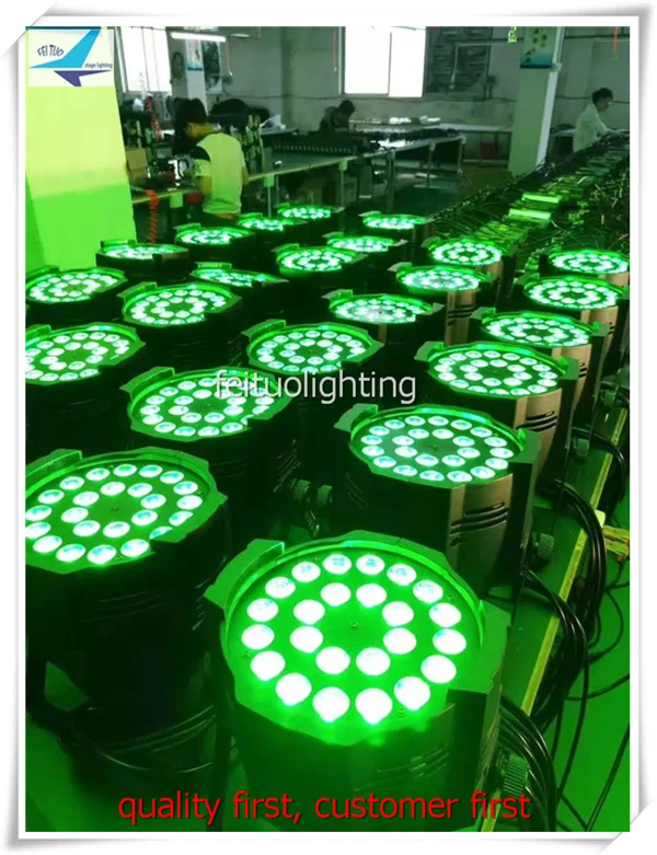 professional disco light dmx par led 24x18 rgbwa uv