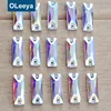 Oleeya factory wholesale AAA glass long rectangle crystal ab flat back sew rhinestone sewing for clothing