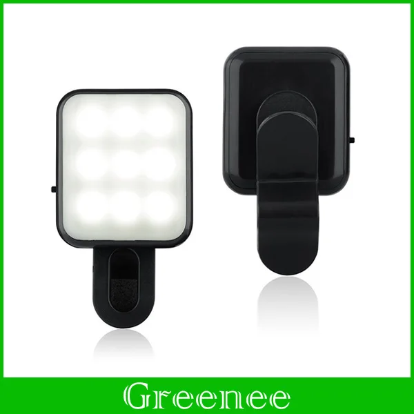 Mini Selfie Beauty Fill Light 2 Adjustable Brightness Portable Spot Spotlight Clip Phone Flash LEDS Night Enhancing Flashlight