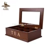 Custom Logo MDF Wooden Tea Bags Packaging Box