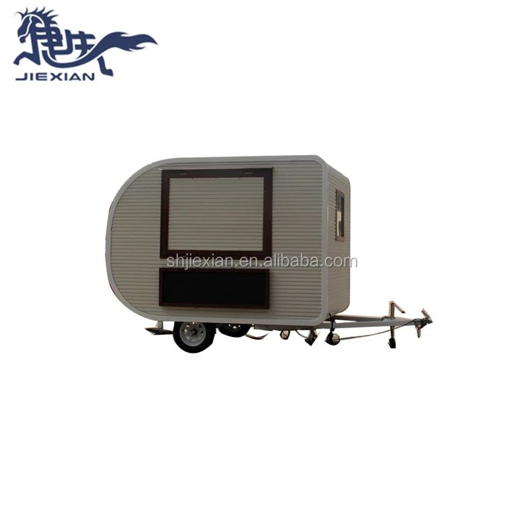 New fashion design box semi trailer food truck fast food van