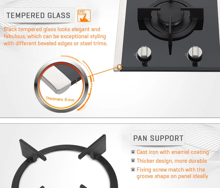 2018 Fashion Ce Certification Kitchen Equipment Knob Control Gas