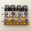 RR020 WKT Wholesale New Fashion Druzy Agate Quartz Ring Round Shape Elegant Rhinestone Pave Ring