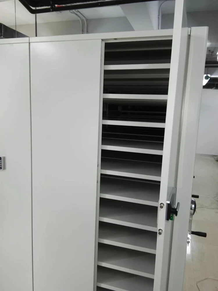 Mobile Compactor File Manual Movable Mass Shelving Steel Filing
