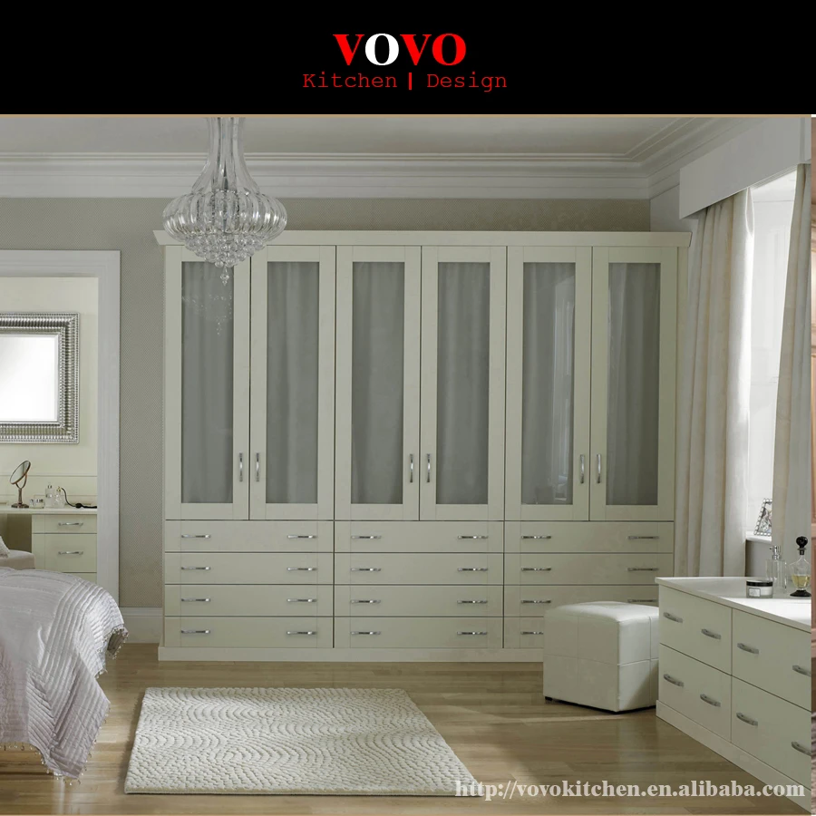 White Wood Wardrobe With Glass Door Design Buy Wood