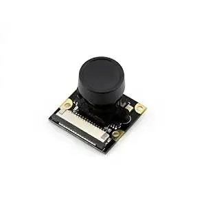 Angelelec DIY Open Sources Sensors, RPI Camera (H), Fisheye Lens, Supports Night Vision, Raspberry Pi Camera, Supports Revisions of the Pi, Fisheye Lens, Comes With Infrared LED, Supports Night Vision
