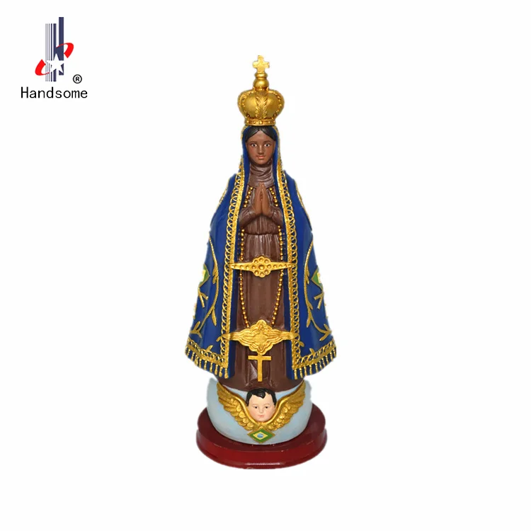 Wholesale 2023 new High Quality Sublimation 12'' Brazil Our Lady of Aparecida statue for gift