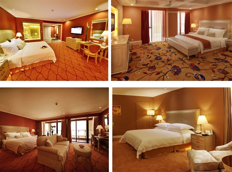 Customized 5 star modern bed room furniture bedroom set hotel