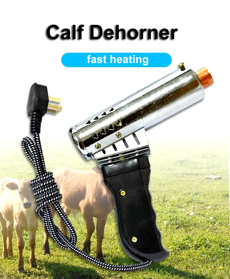 220V Calf Chamfer Electric Iron Bloodless Lamb Fast Heating Cattle Head Dehorner 