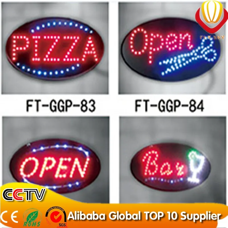 Brand New Bright LED Light OPEN Sign Animated For Business Store 19 x 10" 