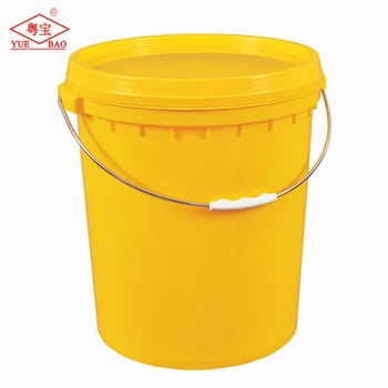 yellow plastic pail