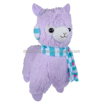 purple alpaca plush