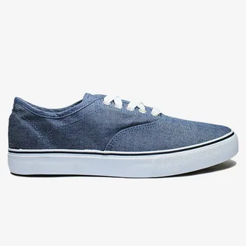 low-cut canvas upper sneakers blue shoes