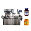 Liner type pneumatic automatic fruit jam and sauce filling and capping machine