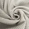 China hot sale direct price Faux cotton jacquard square pattern velvet fabric with spandex for curtain or carpet